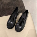 Fiorelle Women's Classic Genuine Leather Loafers Slip-on Round Toe Low Heel Work Flats
