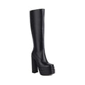 Fiorelle Women‘s PowerLift Platform Tall Boots – Side-Zip Statement Boots (US 3.5–11.5)