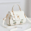 Fiorelle Women's Elegant Embroidered Flap Bucket Bag – Stylish Convertible Crossbody Shoulder Bag
