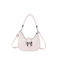 Fiorelle Women’s Bow-Adorned Chain Shoulder Bag - Crossbody Purse with Detachable Strap