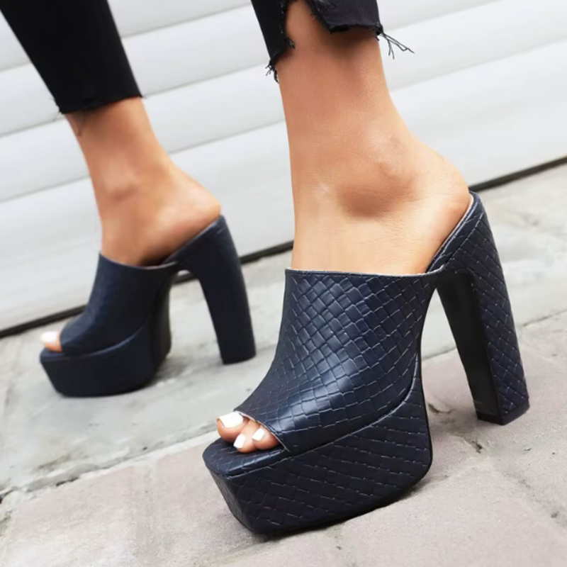 Bianca Leather Platform Sandals