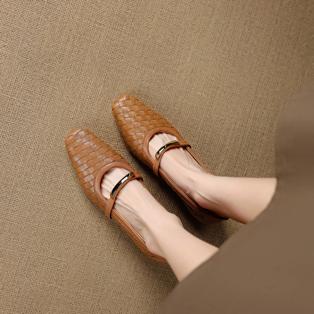Ella Woven Mary Janes