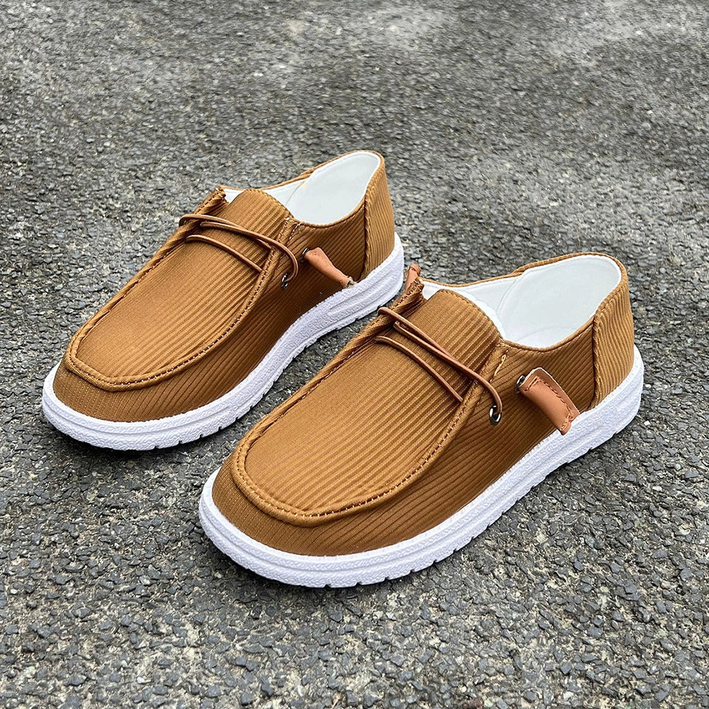 Fiorelle Large size casual shoes spring and autumn new flat-soled low-top loafers for women