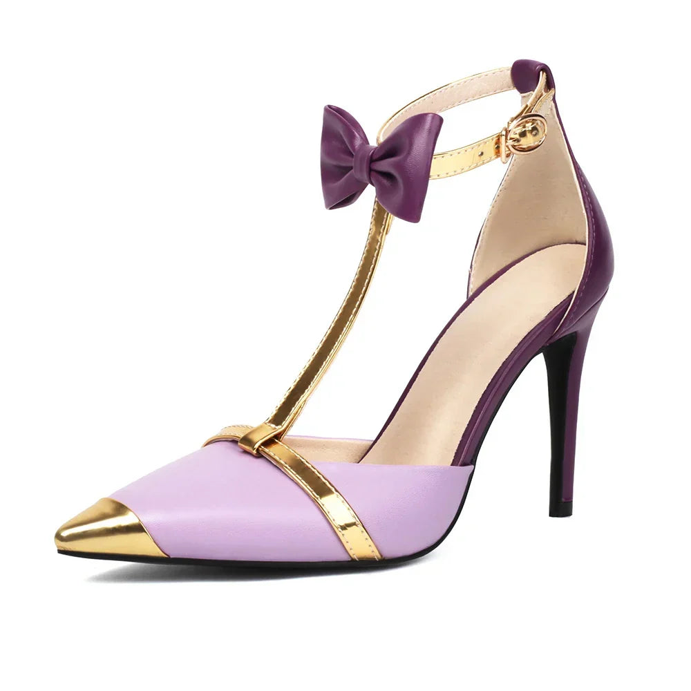 Ophelia Bow T-Strap Heels