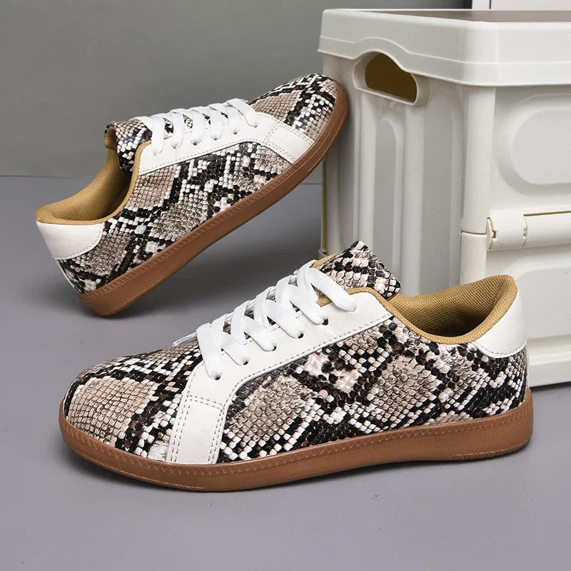 Mila Snakeskin Sneakers