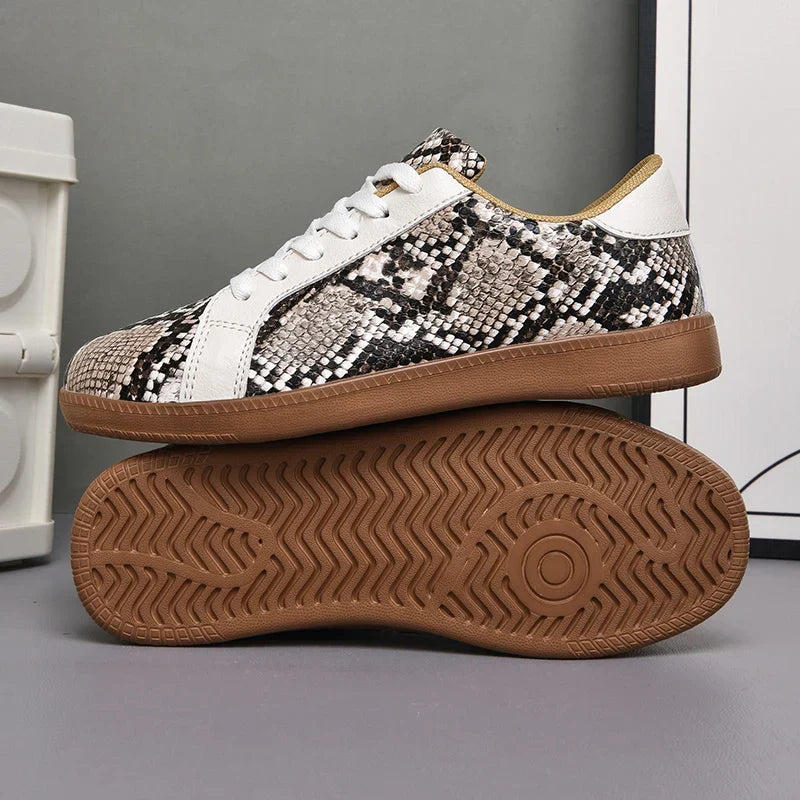 Mila Snakeskin Sneakers