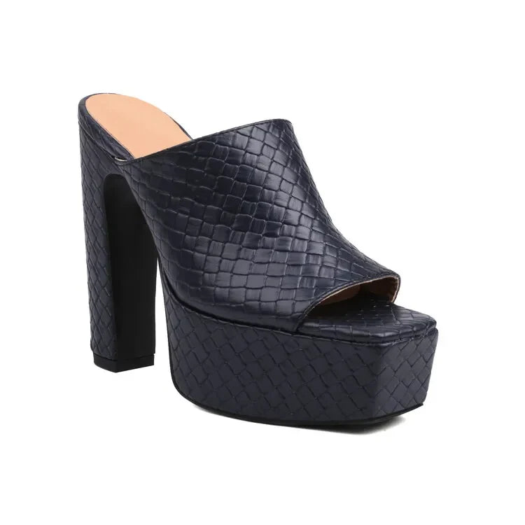 Bianca Leather Platform Sandals